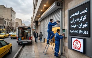 تعمیر درب پارکینگ ریموت دار