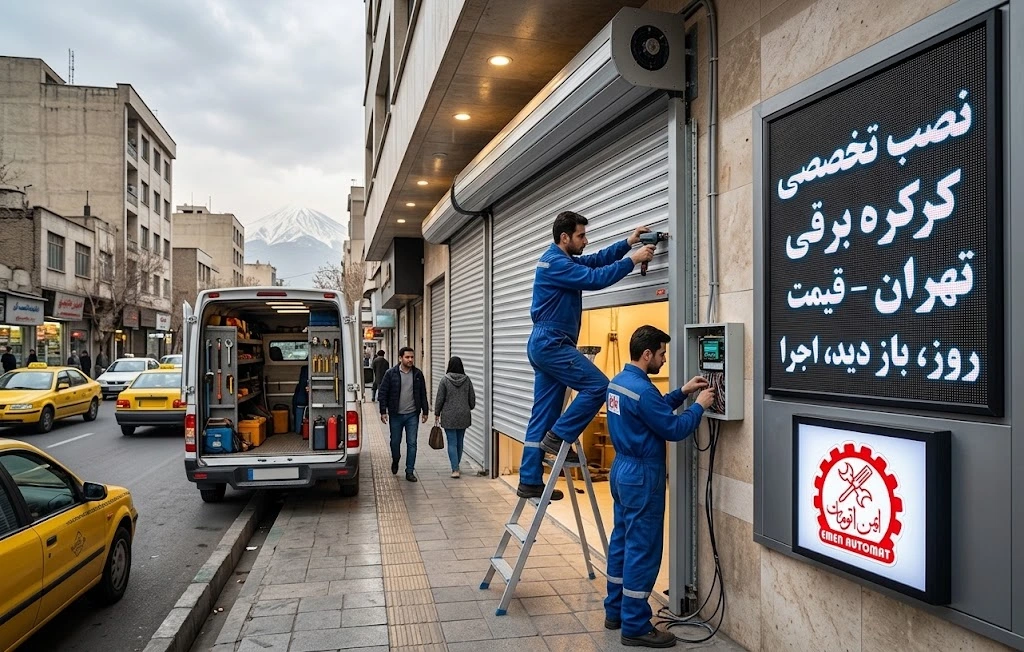 تعمیر درب پارکینگ ریموت دار
