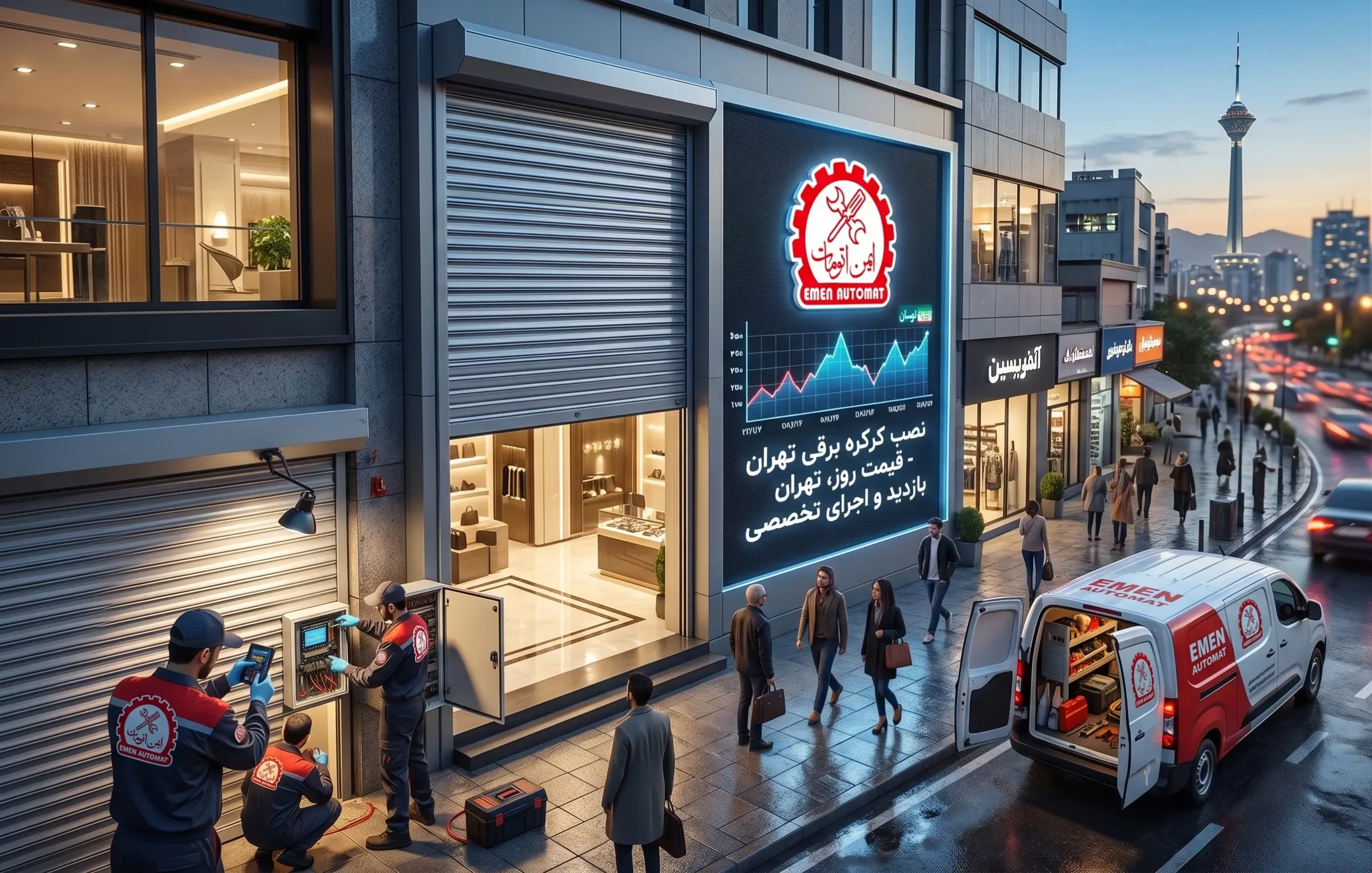 نصب کرکره برقی تهران قیمت روز بازدید و اجرای تخصصی