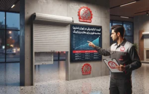 قیمت کرکره برقی در تهران محاسبه متری برای مغازه و پارکینگ